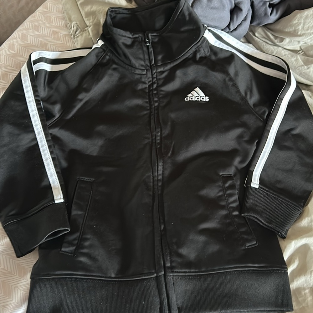 Black & White Adidas Track Suit - 3T - Picture 2 of 5